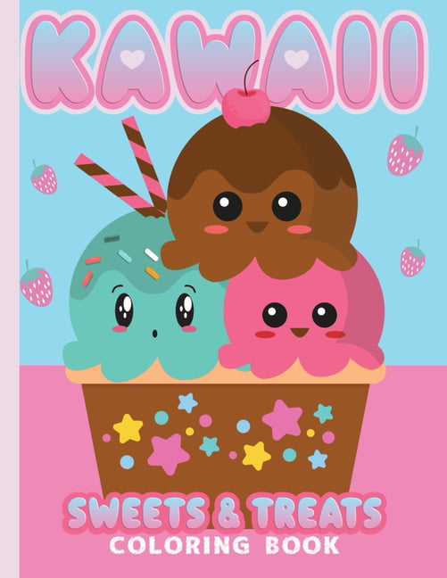 Kawaii coloring book sweets treats cute kawaii coloring pages for all ages