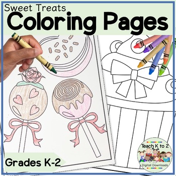 Coloring pages for indoor recesssweet treats coloring for grades k