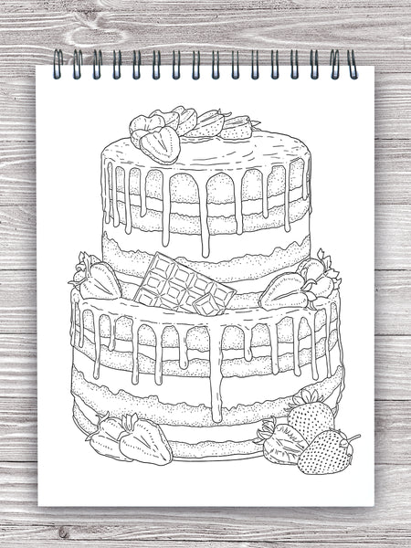 Delightful desserts and sweet treats adult coloring book by jackielou pareja and patrick bucoy â
