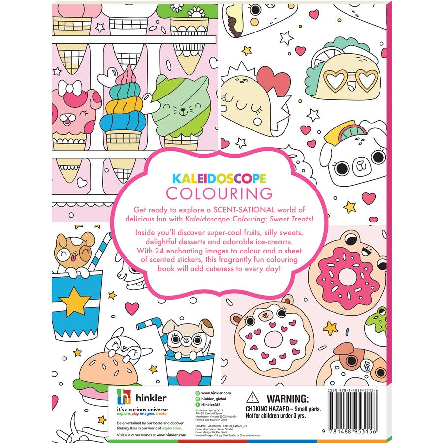 Sweet treats and super cute animals coloring book â
