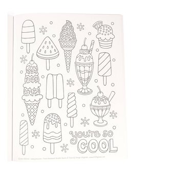 Notebook doodles sweets and treats louring and activity book