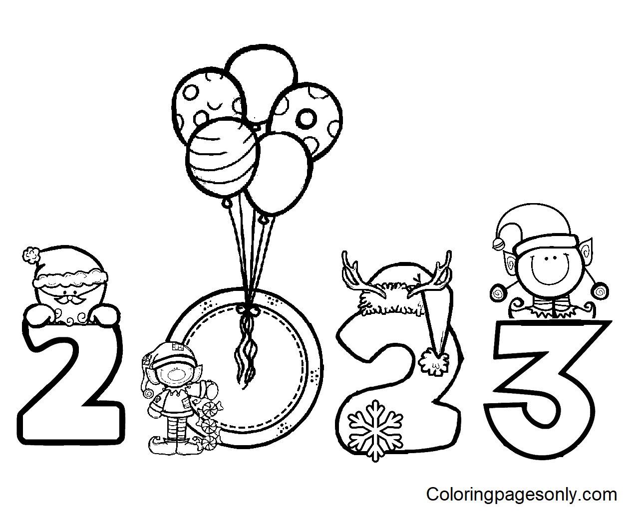 Christmas coloring page