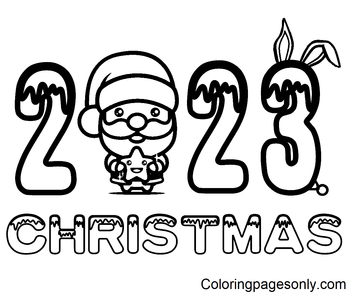 Christmas coloring page