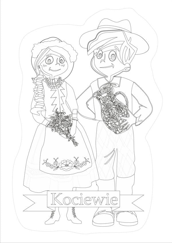 Kolorowanka podåogowa