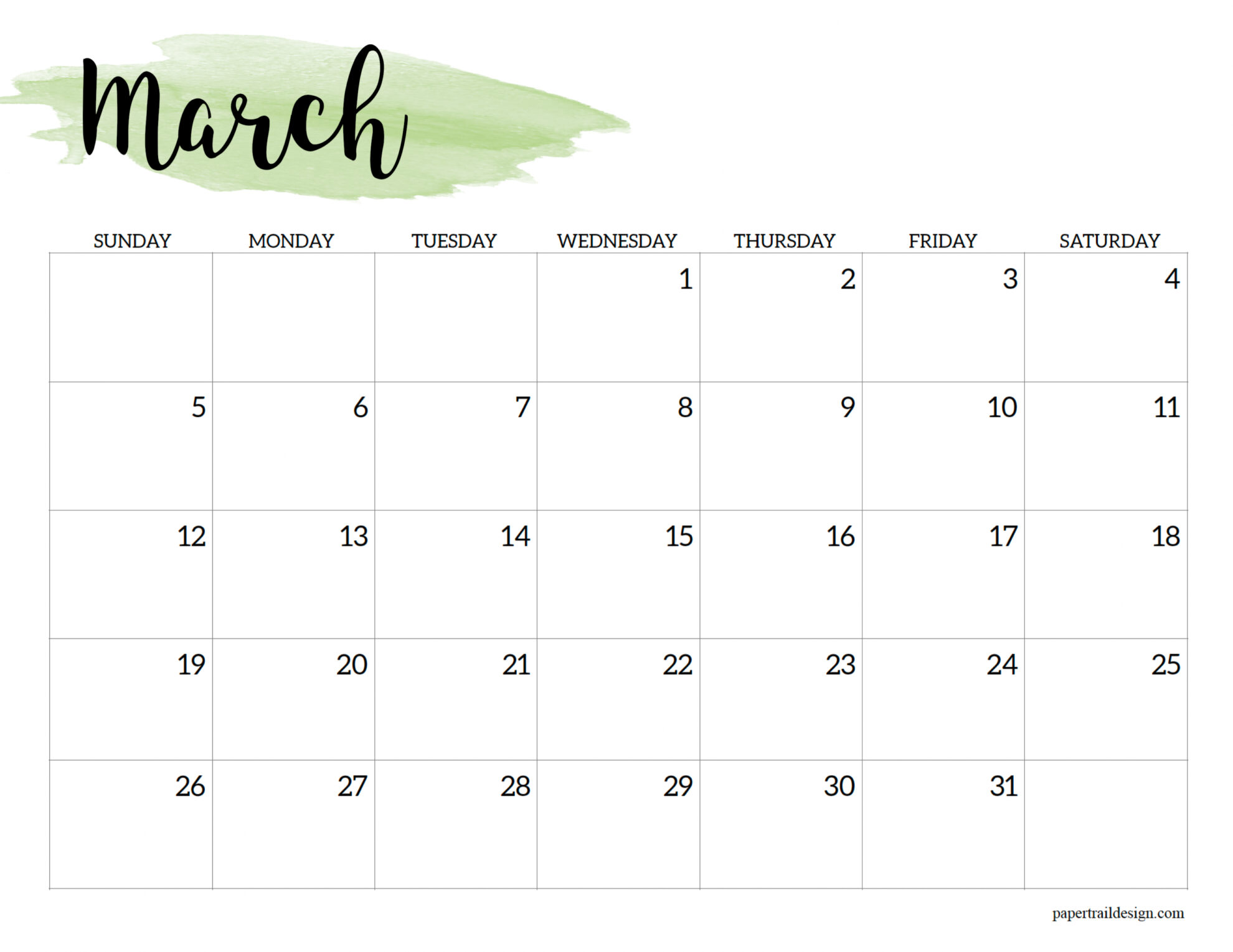 Calendar printable