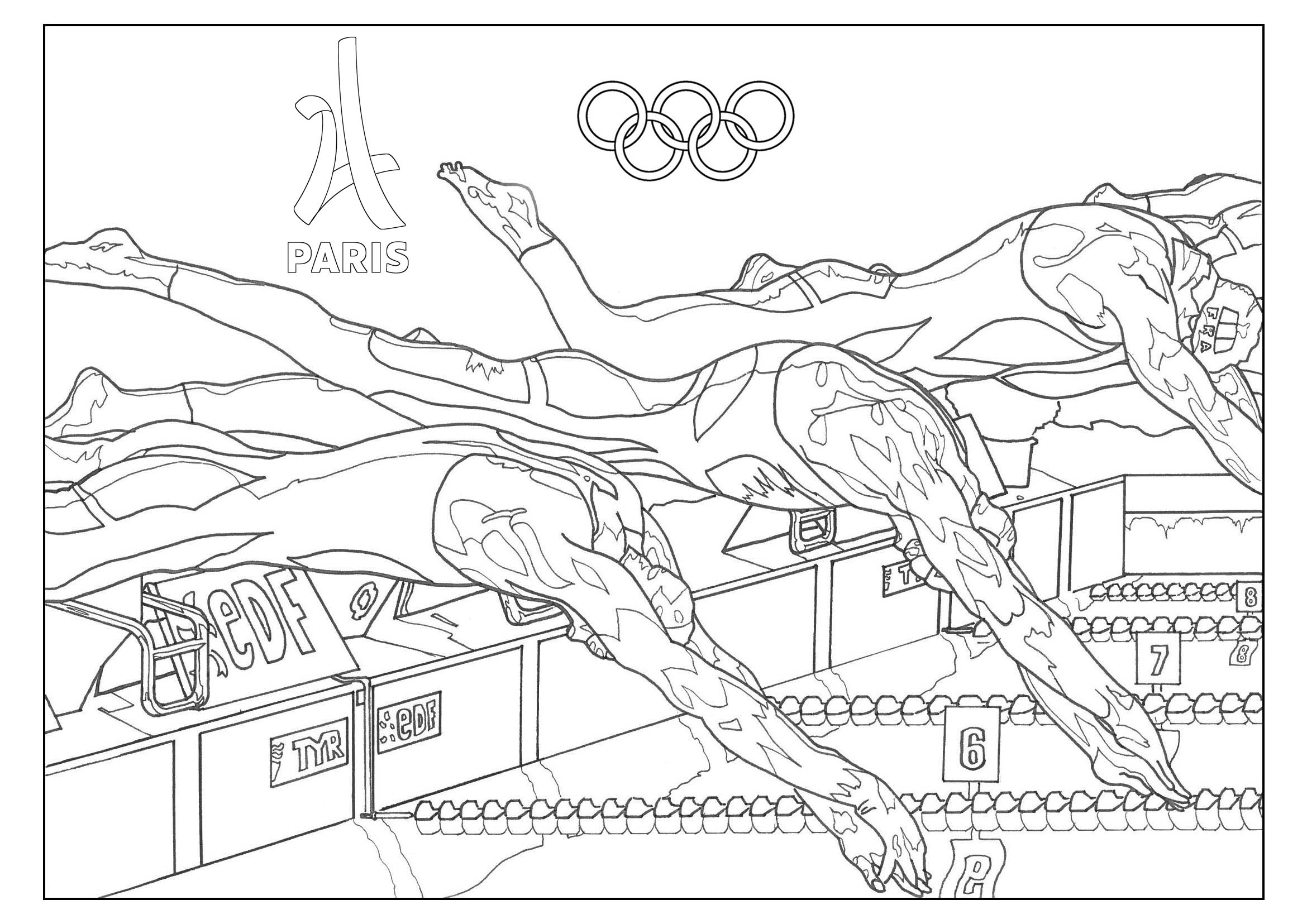 Olympic games swimming paris
