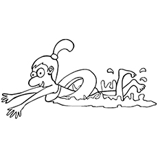 Top free printable swimming coloring pages online