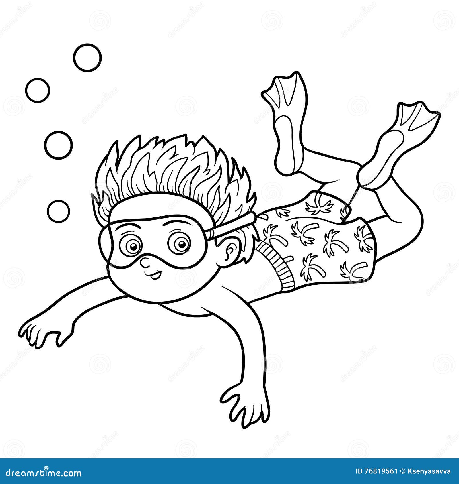 Coloring book swimming stock illustrations â coloring book swimming stock illustrations vectors clipart