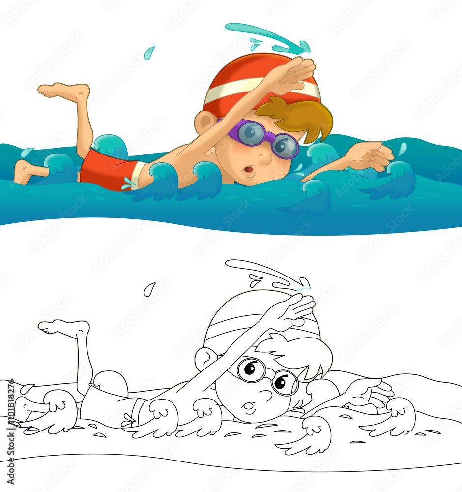 Cartoon child training