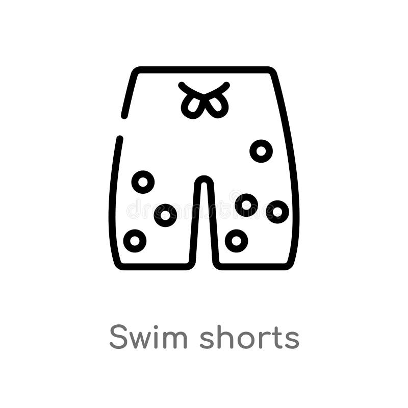 Swim trunks black white stock illustrations â swim trunks black white stock illustrations vectors clipart