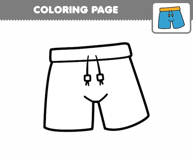 Page swim trunks vectors illustrations for free download