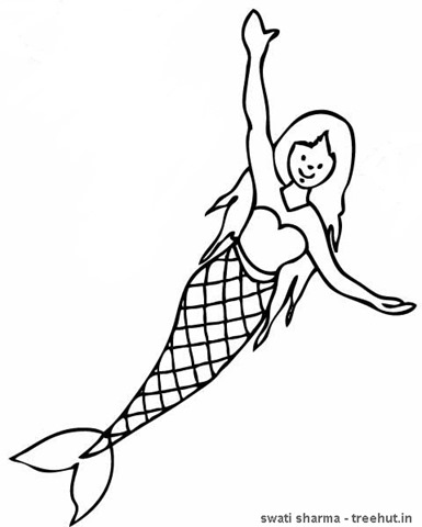 Mermaid colorg pages