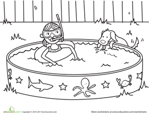Summer worksheet education summer coloring pages coloring pages summer colors