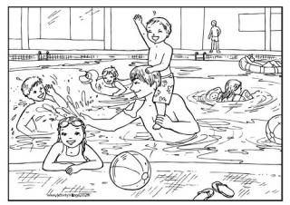Swimming louring pages