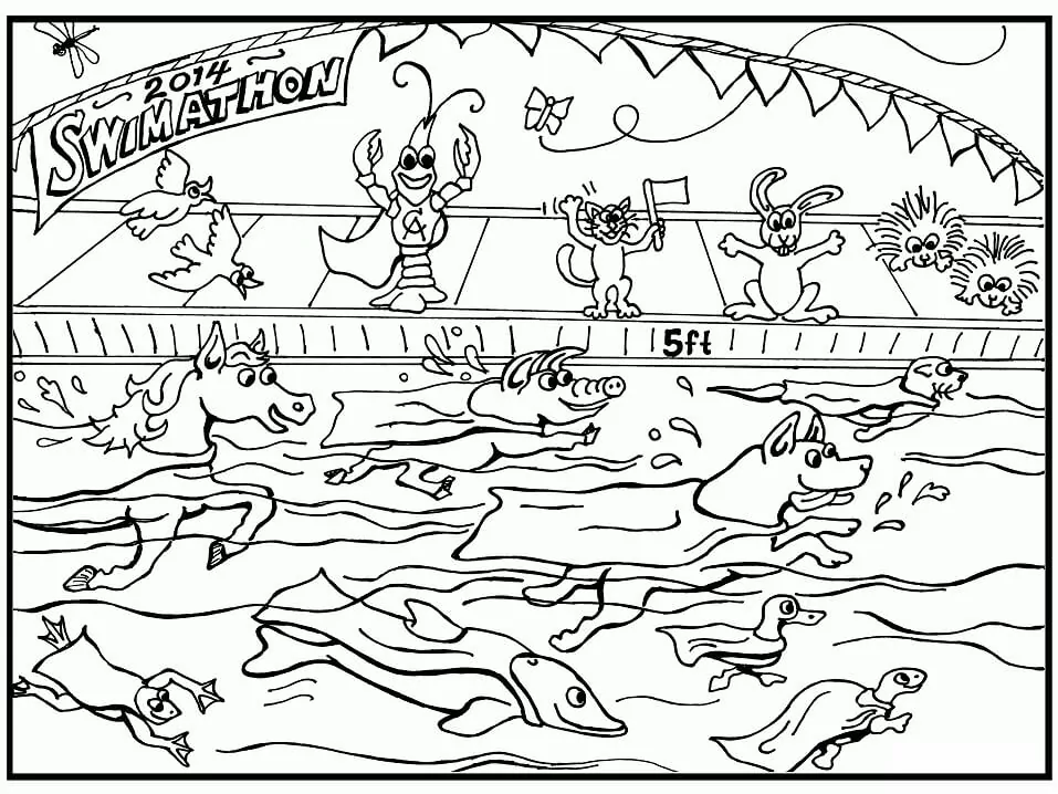 Swimming pool malvorlagen