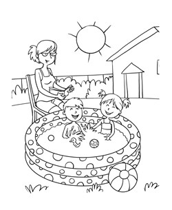 Summer coloring pages