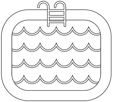 Pool coloring page free printable coloring pages