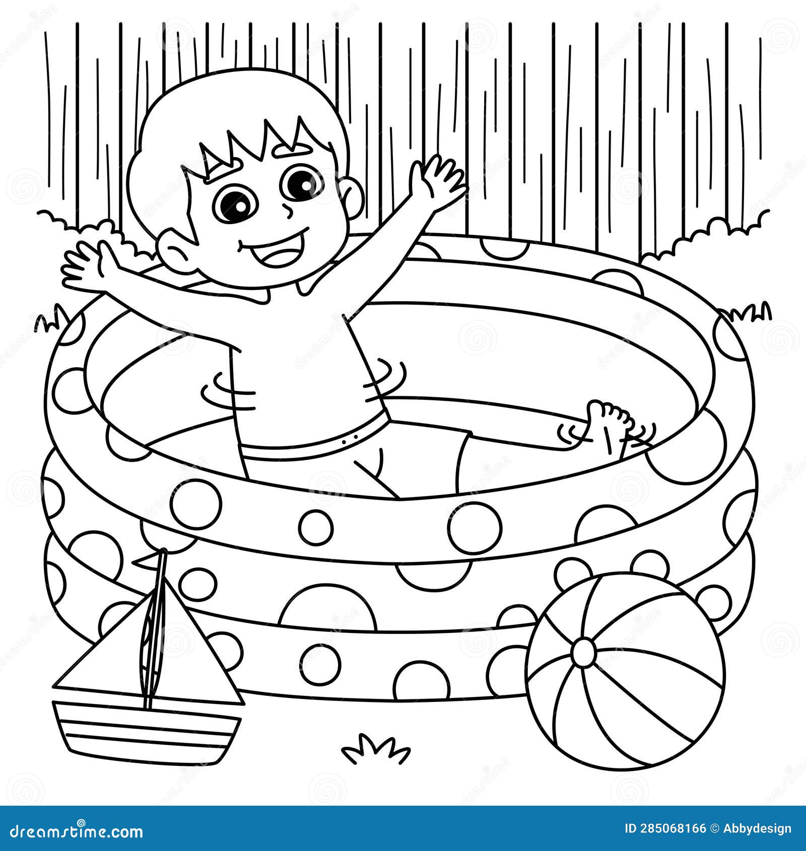 Swimming pool coloring page stock illustrations â swimming pool coloring page stock illustrations vectors clipart