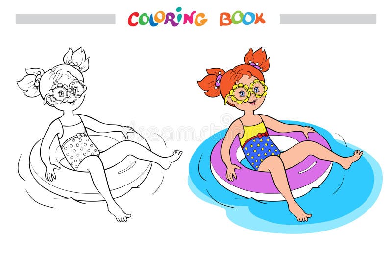 Swimming pool coloring page stock illustrations â swimming pool coloring page stock illustrations vectors clipart
