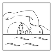 Person swimming emoji coloring page free printable coloring pages