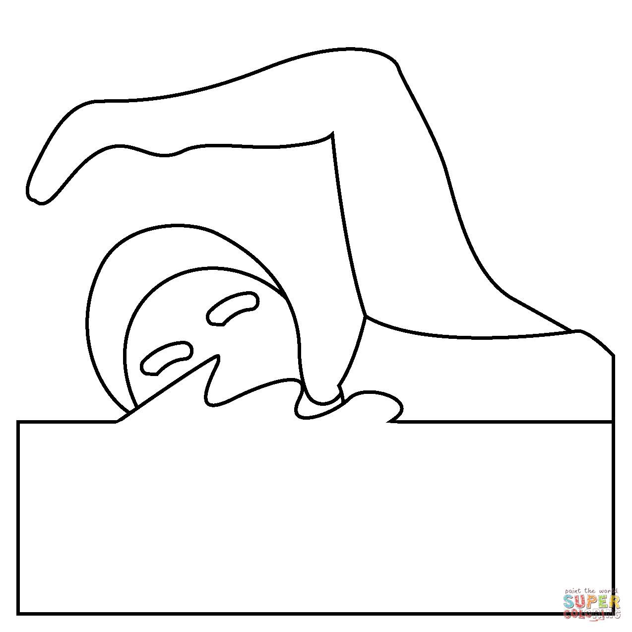 Person swimming emoji coloring page free printable coloring pages