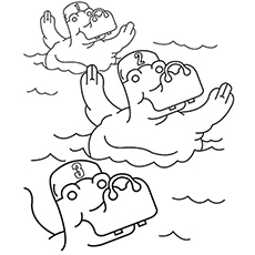 Top free printable swimming coloring pages online