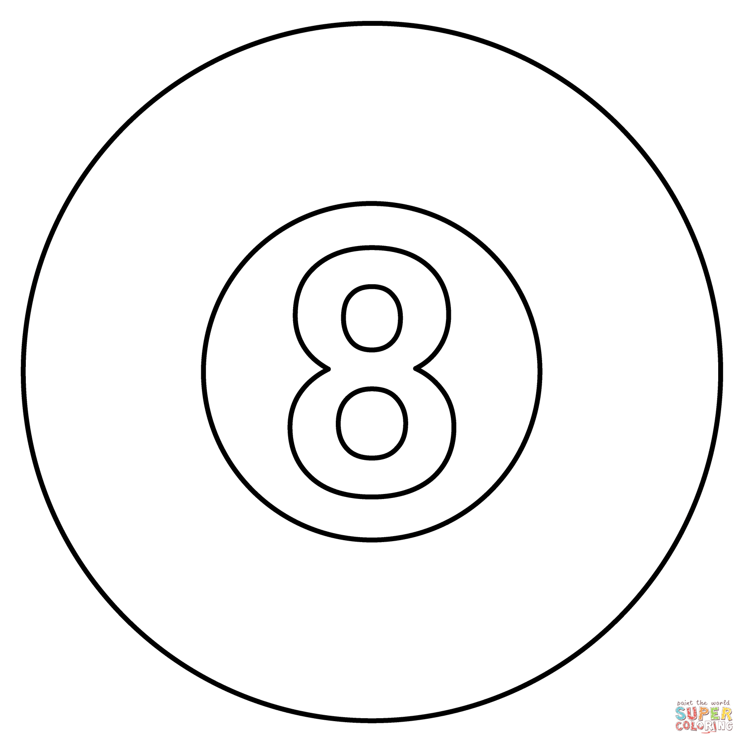 Pool ball emoji coloring page free printable coloring pages