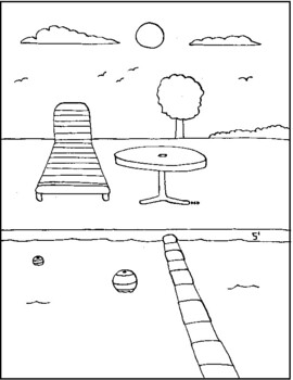 Swimming pool coloring page by mr ds precal store tpt