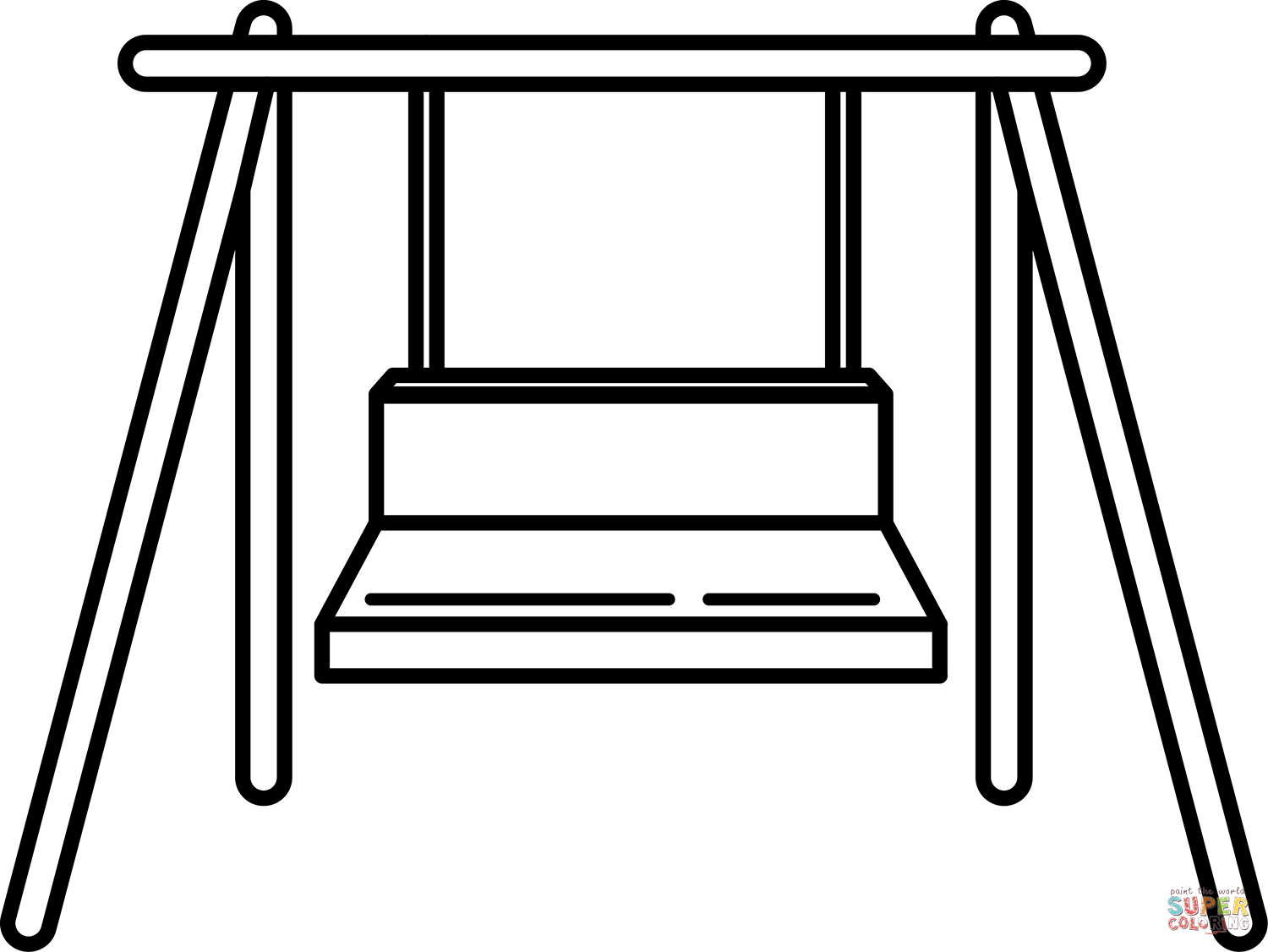Porch swing coloring page free printable coloring pages