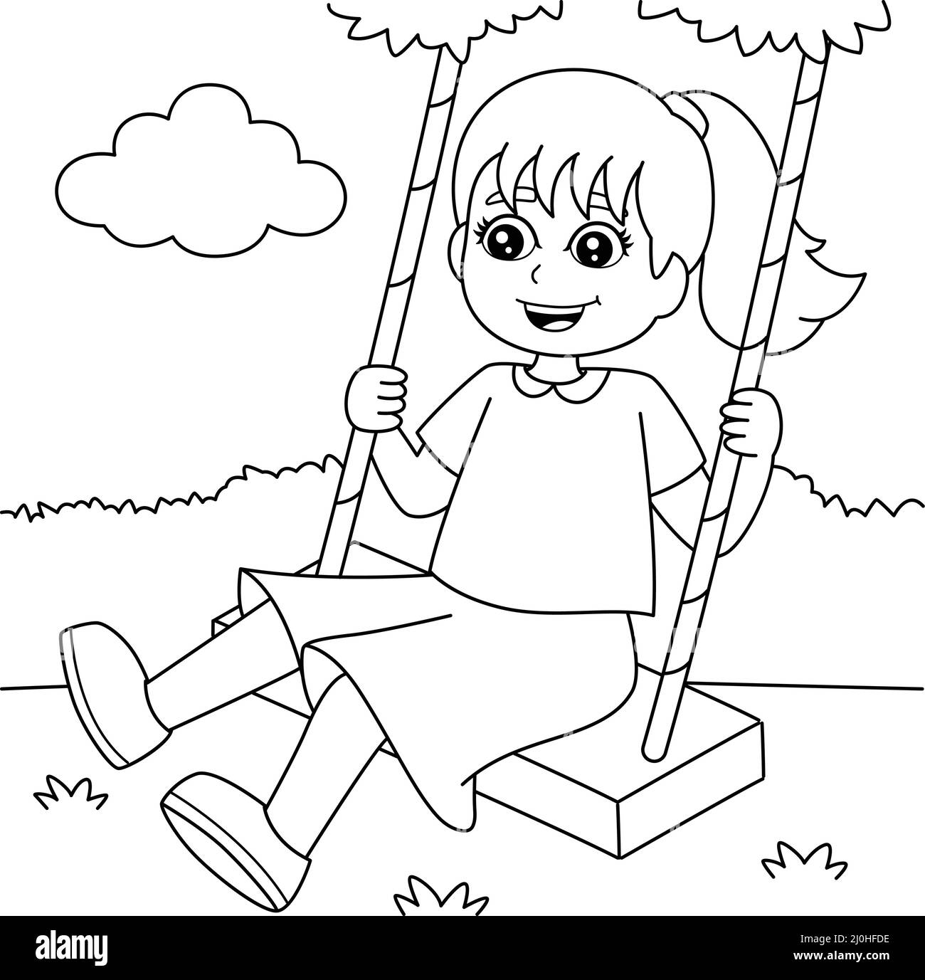 Coloring page swing hi