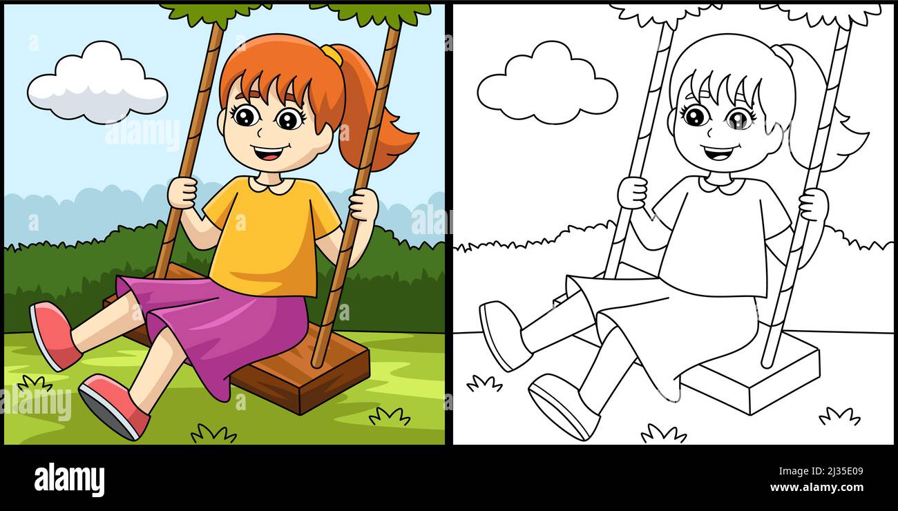 Coloring page swing hi