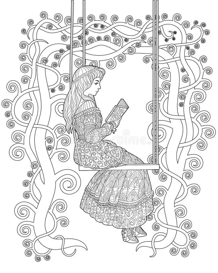 Swing coloring stock illustrations â swing coloring stock illustrations vectors clipart