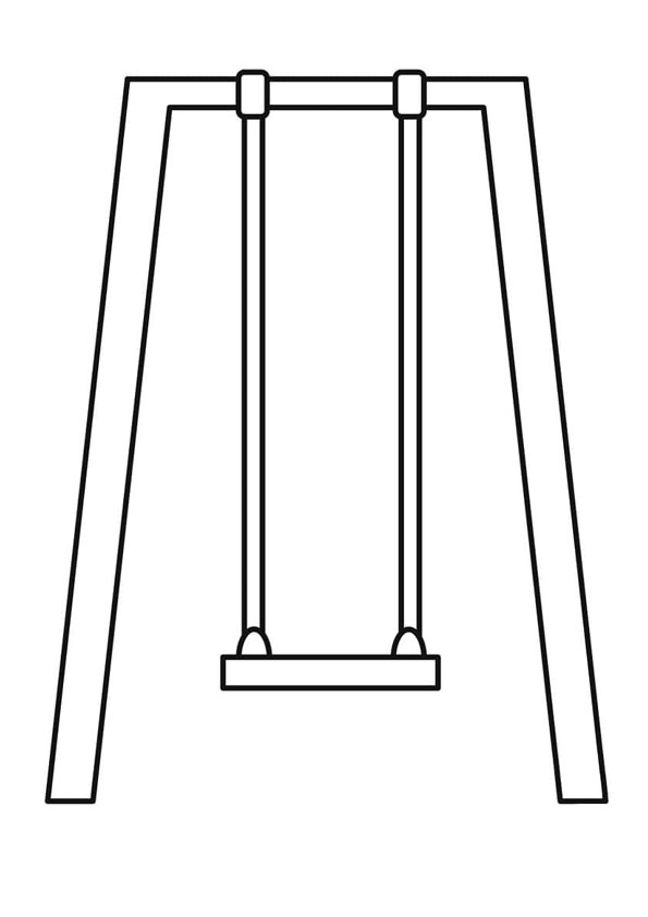 Coloring pages swing set coloring page printable