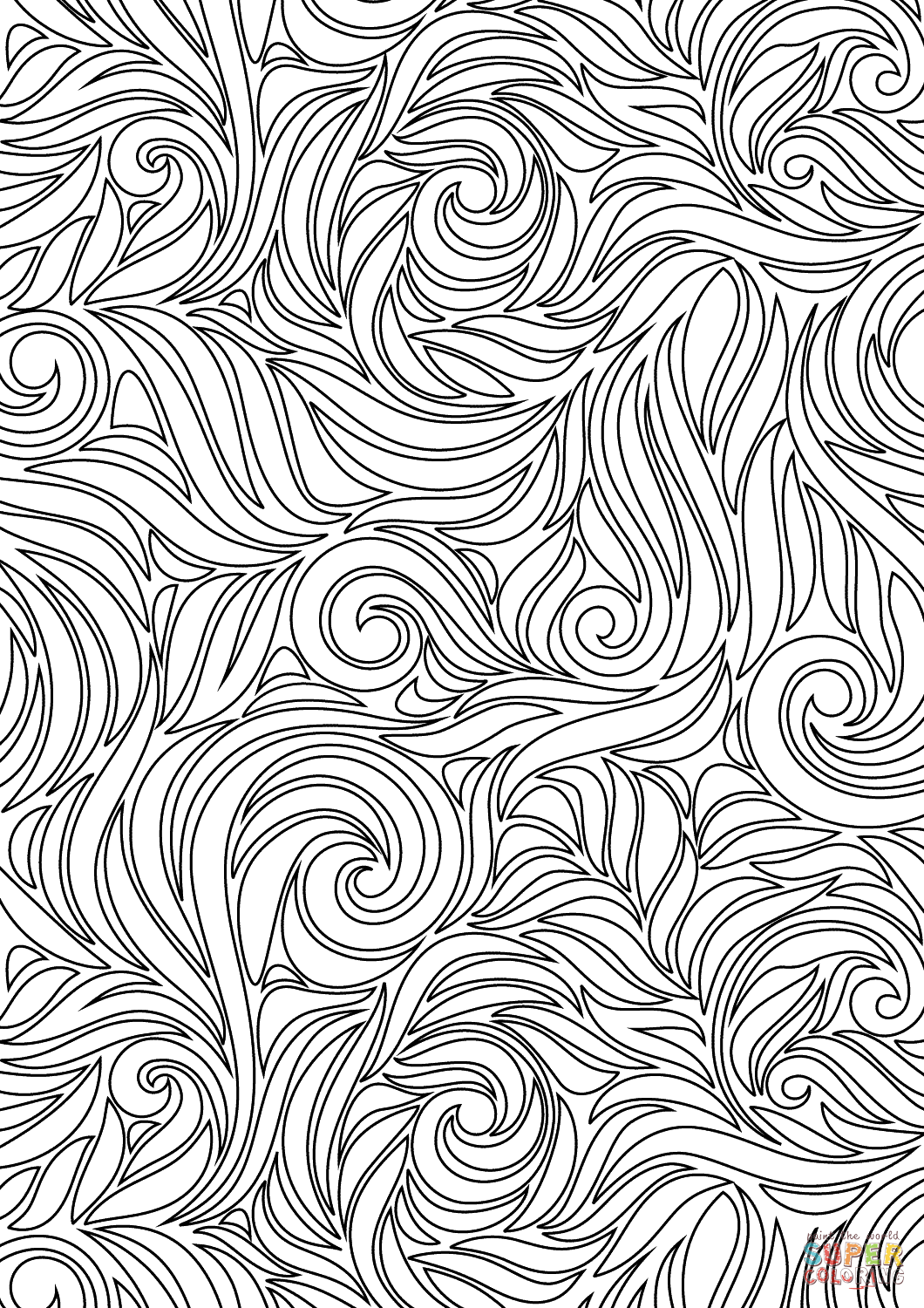 Swirl pattern super coloring abstract coloring pages geometric coloring pages pattern coloring pages