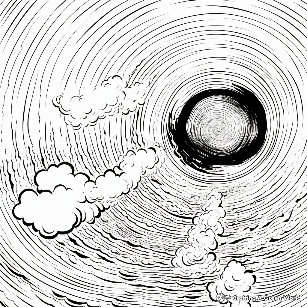 Tornado coloring pages