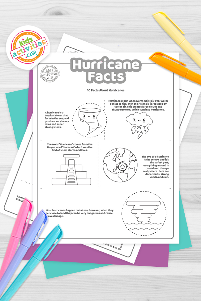 Fun hurricane facts for kids to print and learn kids activities blog