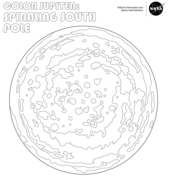 Jupiter a swirling storm coloring page free printable coloring pages