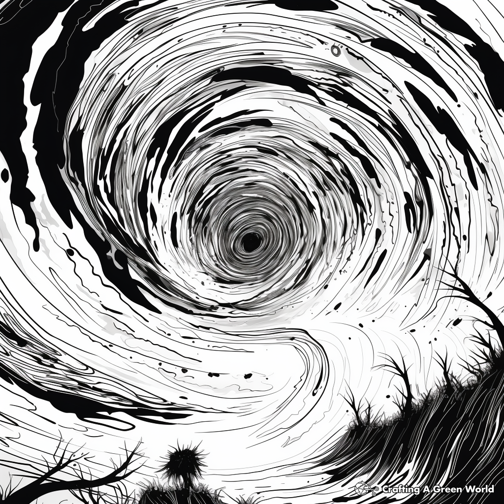 Tornado coloring pages