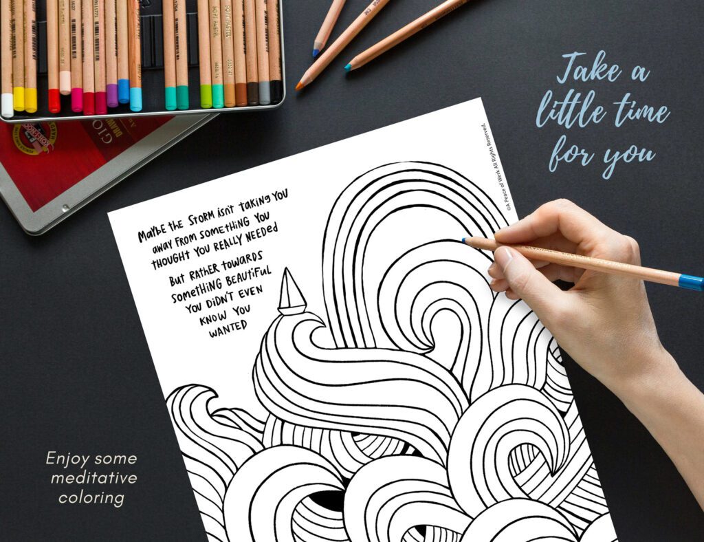 Free coloring pages to encourage you