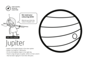 Jupiter a swirling storm coloring page free printable coloring pages