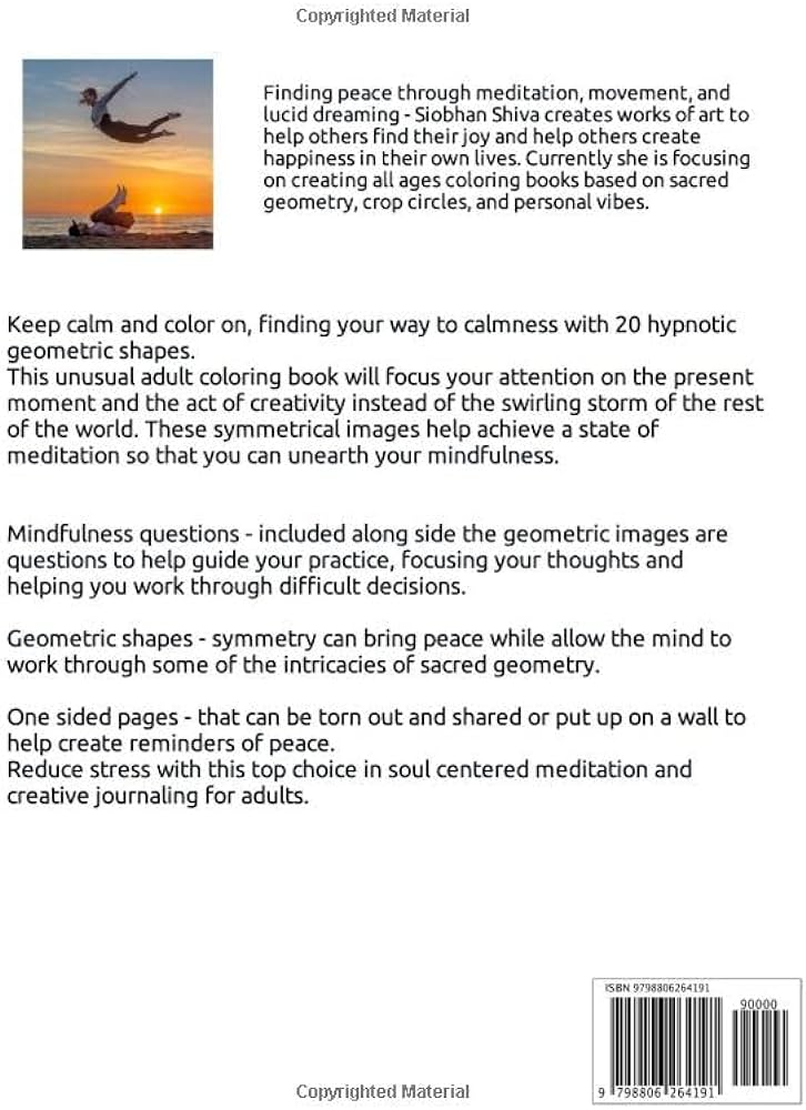 Keep calm and color on meditative shapes color away the chaos by shiva siobhan