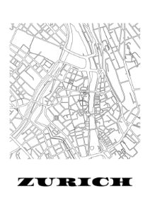 Map of geneva switzerland minimalist