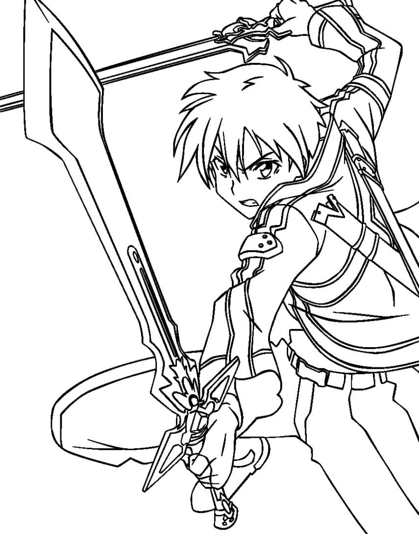 Sword art online coloring