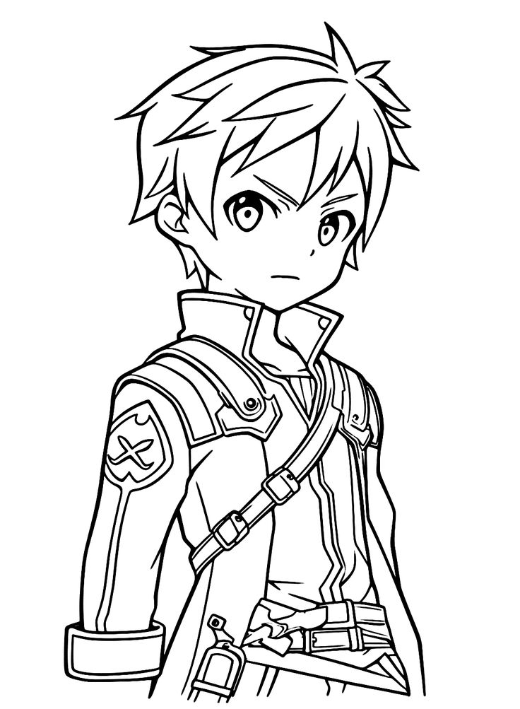 Kirito coloring pages