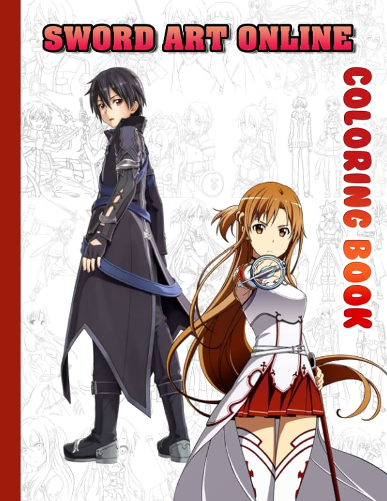 Swãrd áº rt onlánáº coloring book anime coloring book with high quality and unique illustration related to sword art online characters unofficial book great gifts for sword art online fans by annabelle