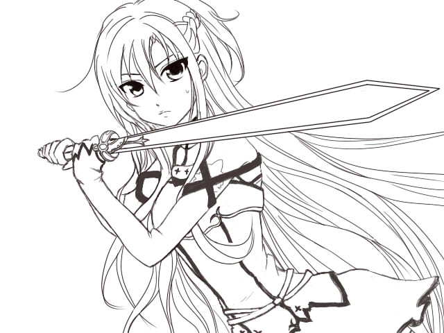 Free sword art online coloring pages download free sword art online coloring pages png images free cliparts on clipart library