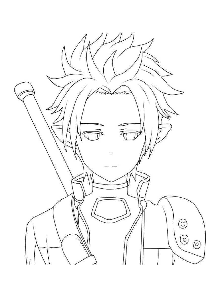 Sword art online coloring pages