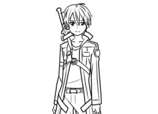 Sword art online coloring pages to print and print online