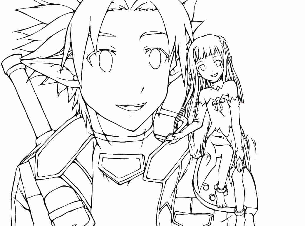 Sword art online coloring