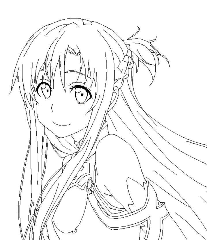 Printable sword art online coloring pages